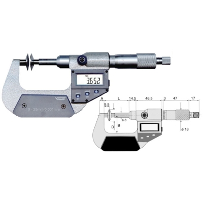 Микрометры Vogel цифровые зубомерные